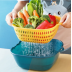 2PC/set Kitchen Sink Vegetable drainer Fruit basket For fruit washing